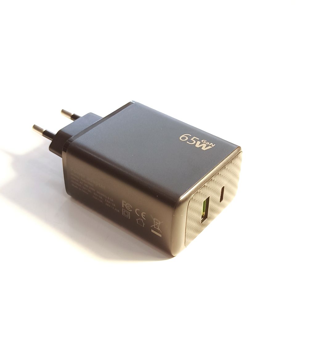 Блок питания сетевой для Samsung USB/ Type-C GaN (65W, QC3.0, PD) Черный Power Delivery