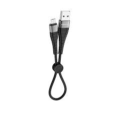 Кабель USB – Micro USB 0,25м BOROFONE BX32, 5.0A, нейлон,Чёрный