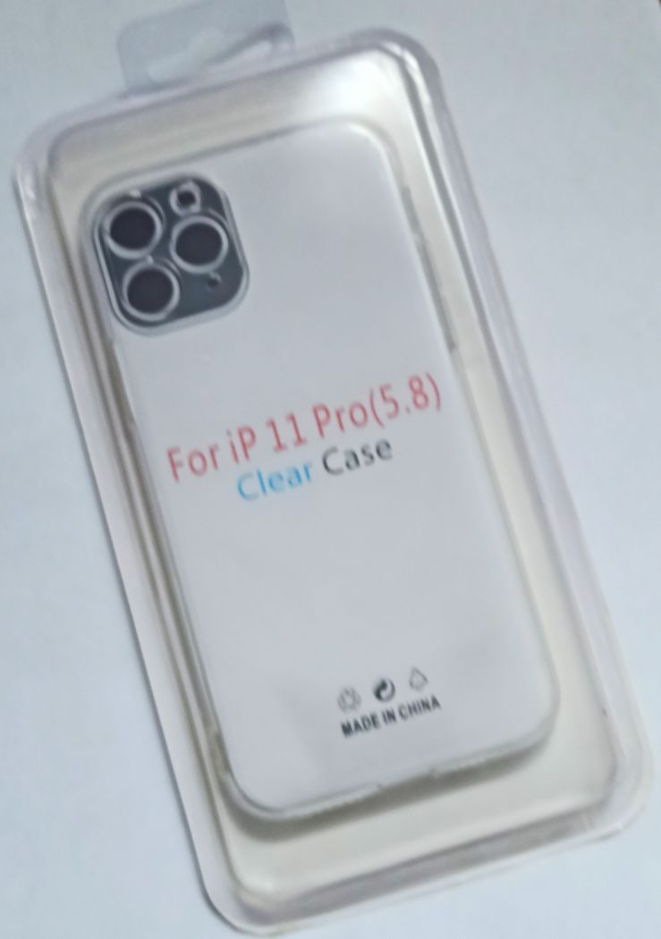 Чехол задняя накладка iPhone 11 Pro (с защитой камеры) Прозрачный