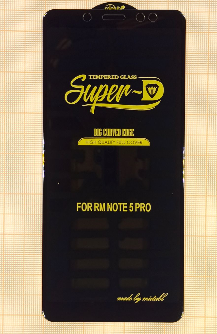 Защитное стекло “Премиум” для Xiaomi Redmi Note 13 4G/ Note 14 4G/ Note 14 5G Черный