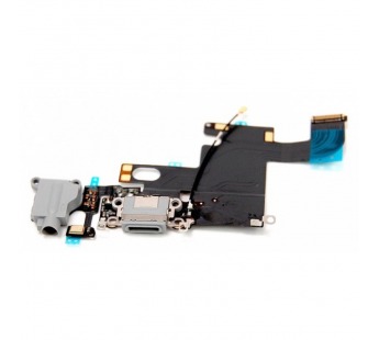 Шлейф для iPhone 6 на системный разъем/разъем гарнитуры/микрофон Серый or.