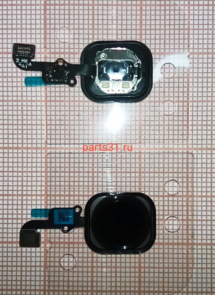 Шлейф для iPhone 6/6 Plus на кнопку HOME в сборе (черная)