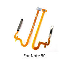 Шлейф для Realme C51/Note 50 (RMX3830/RMX3834) сканер отпечатка пальцев Черный