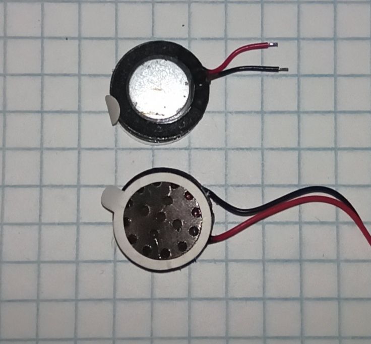 Звонок универсальный 12X3мм круглый с проводами №6