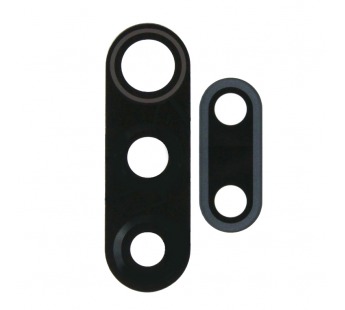 Стекло камеры для Xiaomi Redmi 9 (комплект 2 шт.) Черный