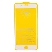 10шт.Защитное стекло для iPhone 7 Plus /8 Plus 9D Белое Упаковка 10шт