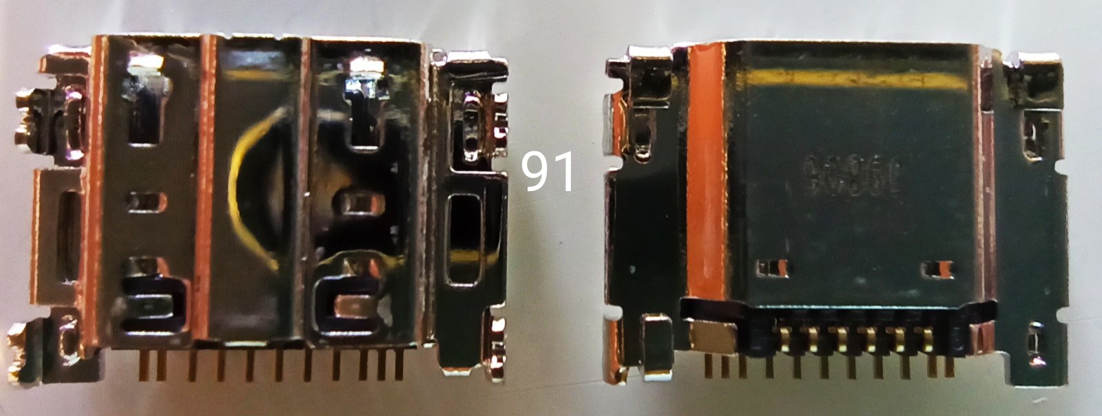 Разъем №91 Micro USB для Samsung i9300/i9200/i8580/T310/T311/i9305/i9301/T810/T815