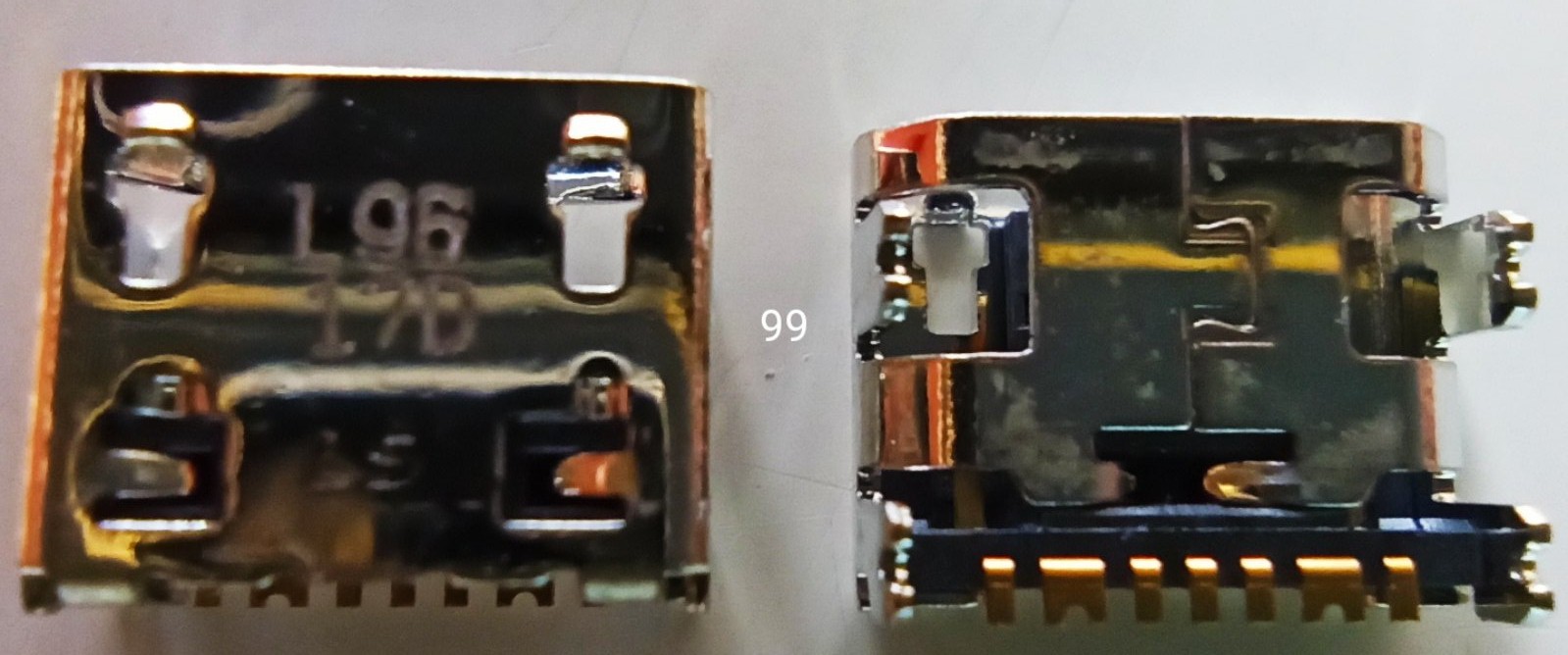 Разъем №99 Micro USB для Samsung J120/T555/C3592/E1272/E2202/S3332/S3802/S5280/S5282/S7390