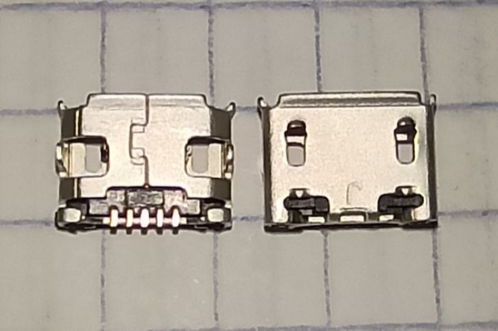 Разъем №42 = №16 Micro USB для Explay Surfer 8.02/Surfer 7.04/Blackview BV6000 /Разъем MicroUSB для Lenovo A7-30 (A3300)