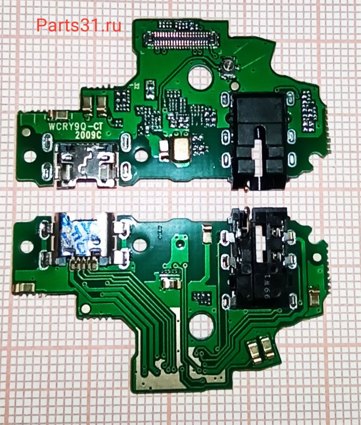 Шлейф для Huawei Honor 9 Lite (LLD-L31) плата на системный разъем/разъем гарнитуры/микрофон