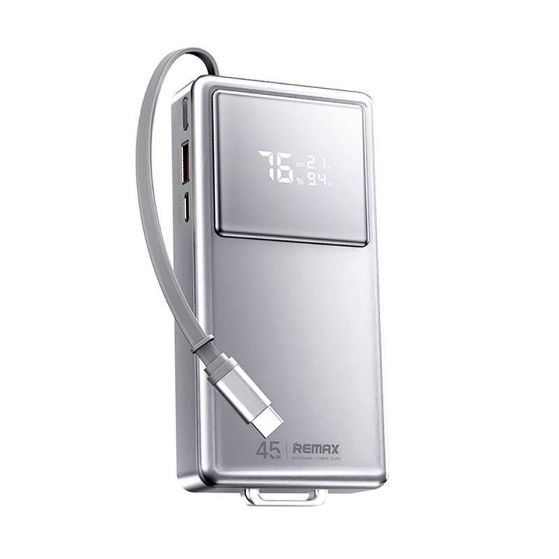 Внешний Аккумулятор (Power Bank) 20000 mAh Remax FCP-30 (45W, PD, Type-C, встроенный кабель Type-C,