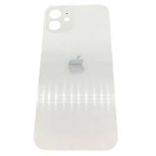Задняя крышка для iPhone 12 Белый (стекло, монолит, широкий вырез под камеру, логотип) – OR