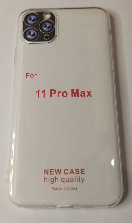 Чехол задняя накладка iPhone 11 Pro Max (с защитой камеры) Прозрачный