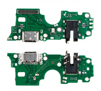 Шлейф для OPPO A55 (4G) плата на системный разъем/разъем гарнитуры/микрофон