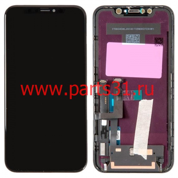 Дисплей для iPhone XR Чёрный ORIGINAL 100% модуль в рамке в сборе с тачскрином