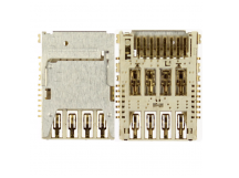 Коннектор SIM+MMC Samsung N9000/N9005/i9200/G7102/900F/G355H/G360H/G530H/i9300I/N7505/J100/G750F№180