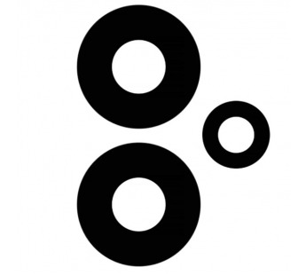 Стекло камеры для Xiaomi Poco X5 5G (22111317PG) (комплект 3 шт.) Черный