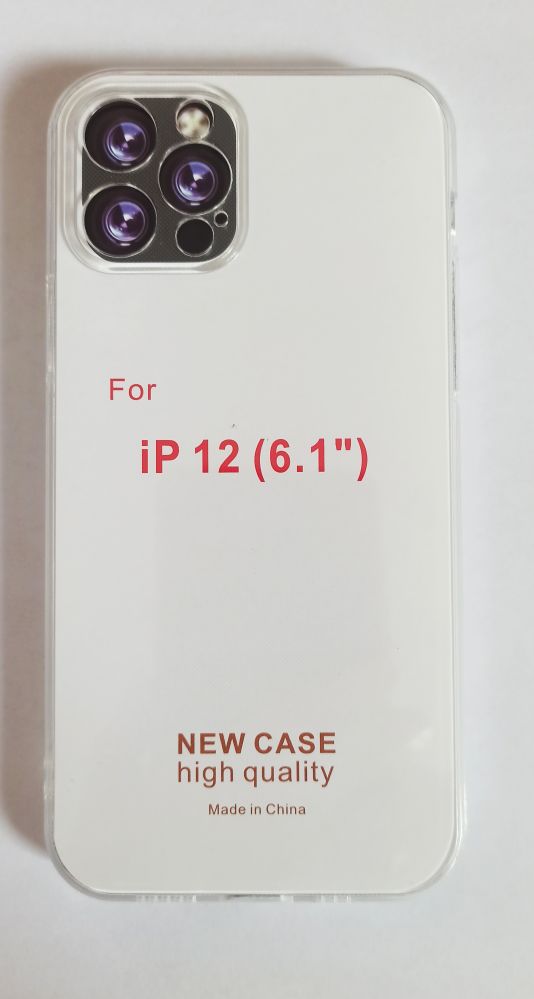 Чехол задняя накладка iPhone 12 Pro (с защитой камеры) Прозрачный