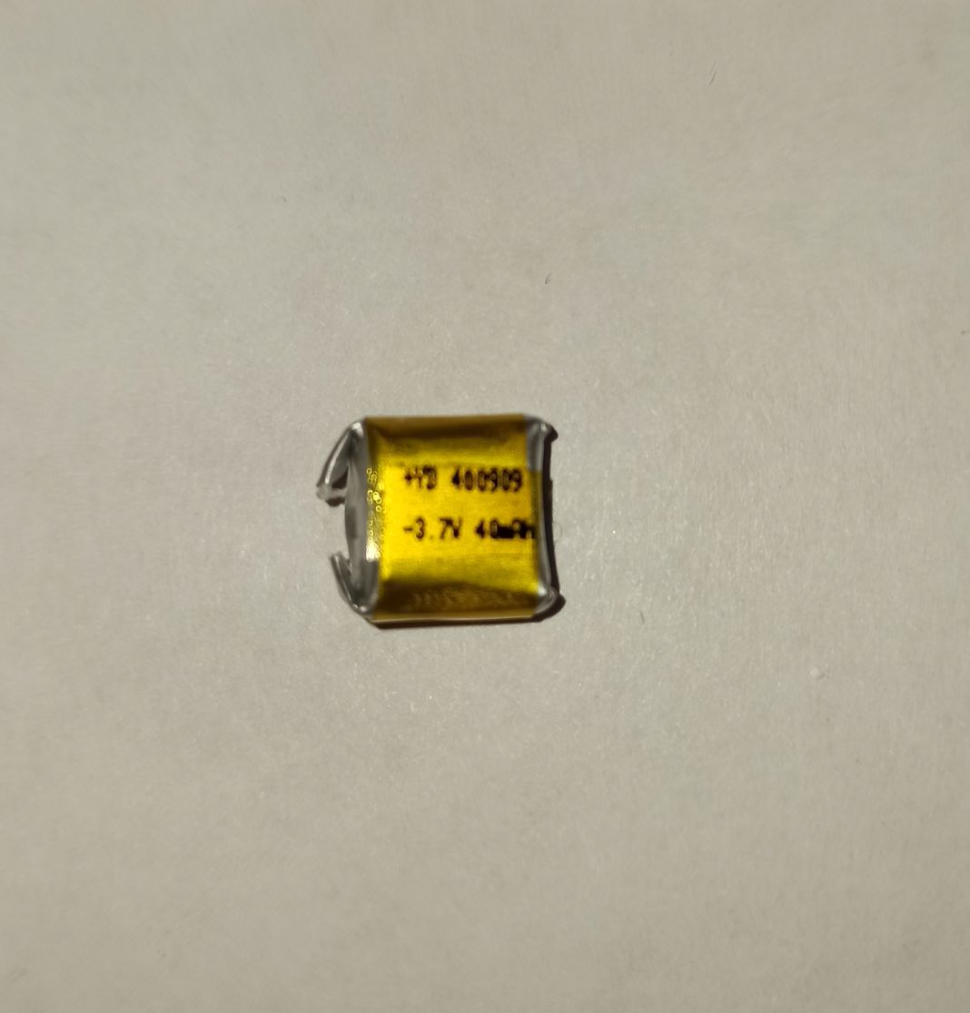 Аккумулятор универсальный 400909p 3,7v Li-Pol 40 mAh (4*9*9 mm) (для TWS наушников)