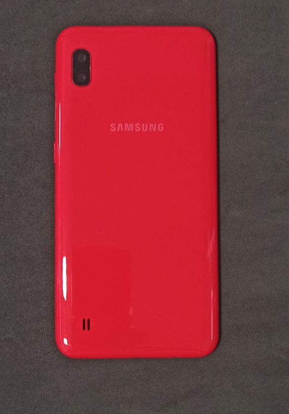 Задняя крышка для Samsung A105 (A10) Красный (есть стекло камеры,вспышки.кнопки)