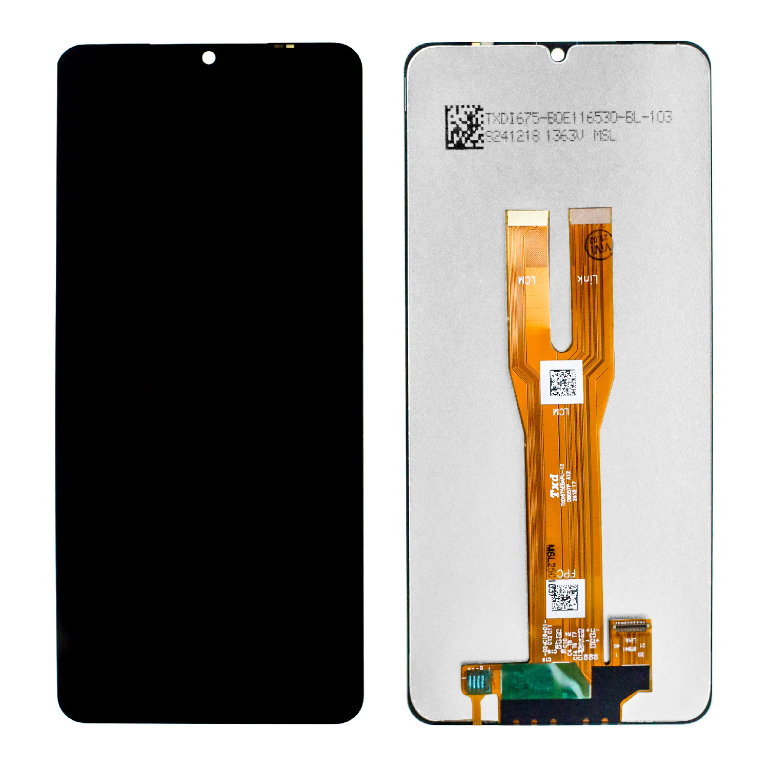 Дисплей для Samsung A065F A06 4G модуль c рамкой Черный – OR Ref.