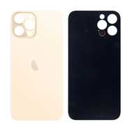Задняя крышка для iPhone 12 Pro Max Золото (стекло, широкий вырез под камеру, логотип) OR