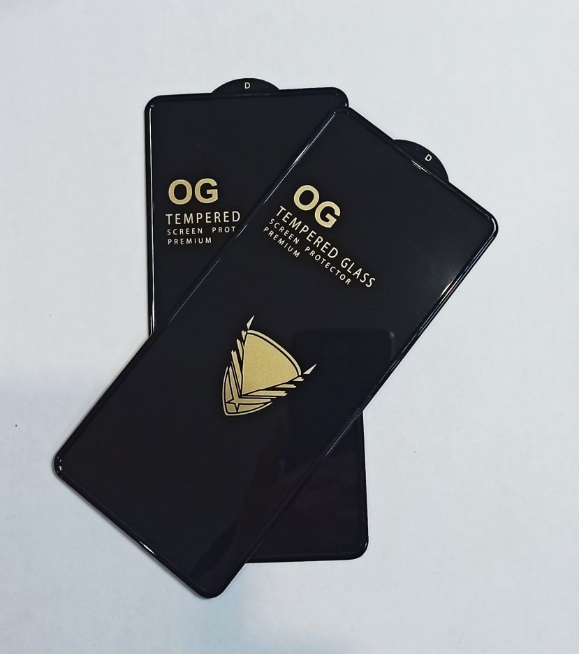 Защитное стекло “Полное покрытие” Samsung A715F/M515 (A71/M51) A81/A91/Note 10 LiteN770/S10 Lite Черное “С бортиком”