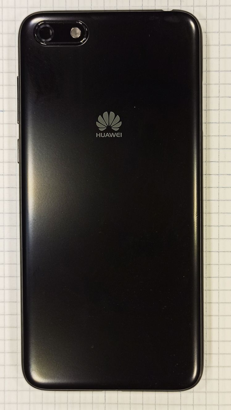 Задняя крышка для Huawei Y5 2018/Y5 Prime 2018/Y5 Lite 2018 Черный (со стеклом камеры и кнопками)