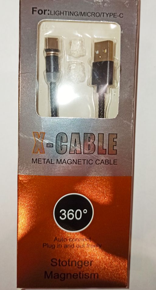 Кабель USB – Type-C магнитный X- CABLE Черный
