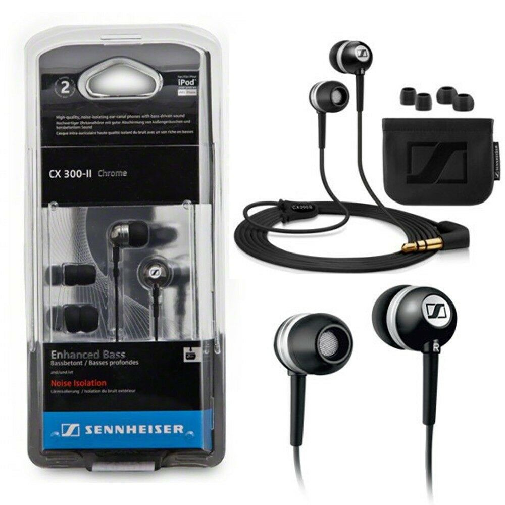Наушники SENNHEISER Bass Driven Sound CX 300 (вакуумные 3.5 mm jack) черный