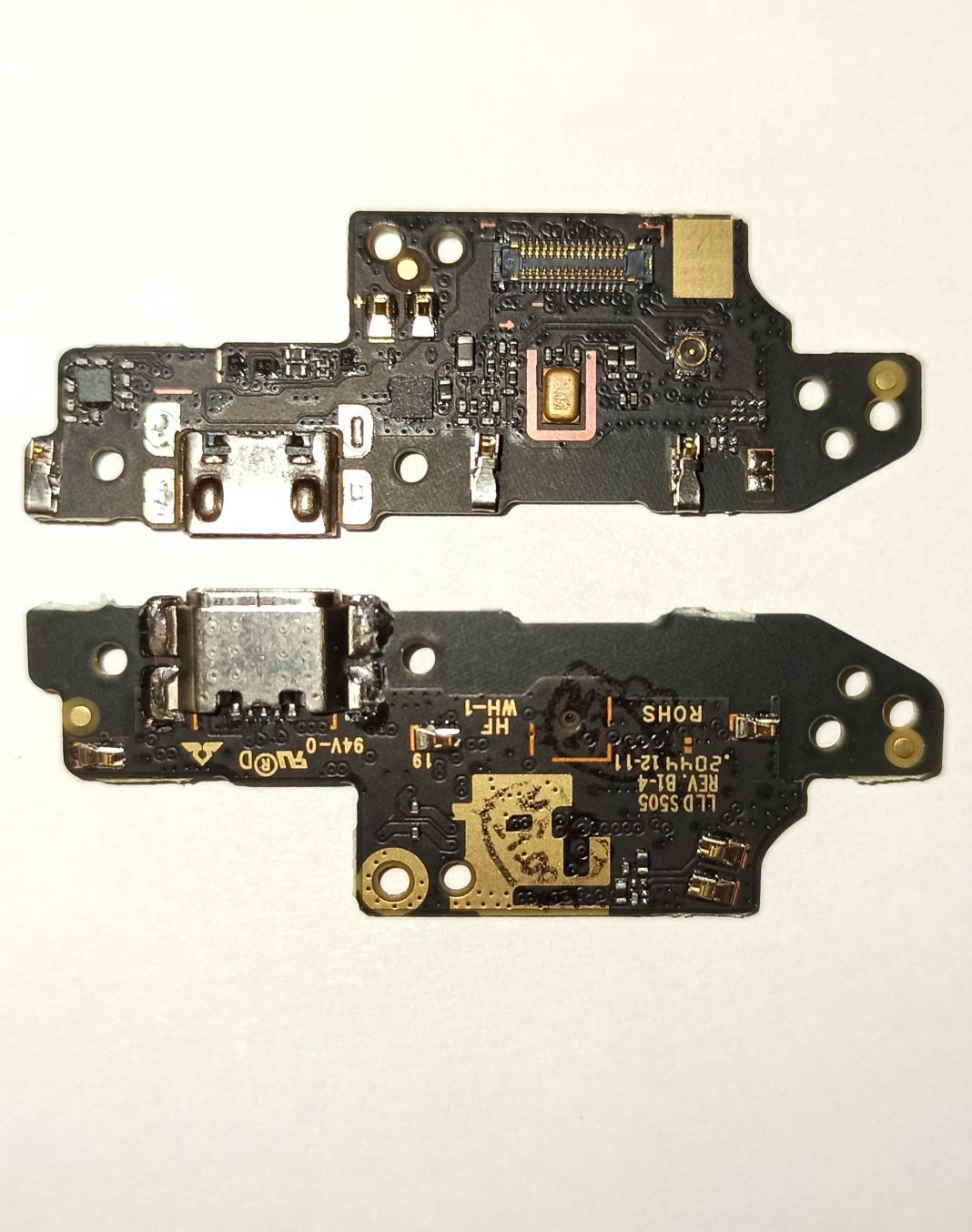 Шлейф для Xiaomi Redmi 9A/ Redmi 9C/Redmi 10A плата на системный разъем/микрофон – Премиум (все компоненты)