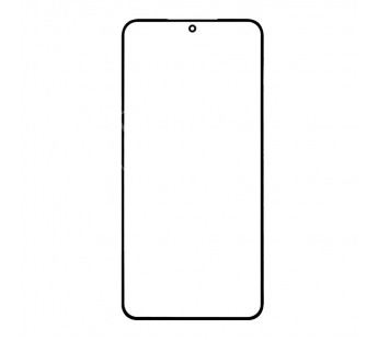 Стекло для переклейки Samsung S906B (S22+) в сборе с OCA пленкой Черный – OR (Mitsubishi)