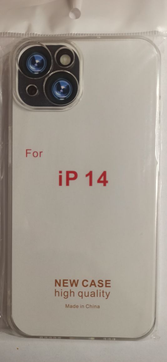 Чехол задняя накладка iPhone 14  / iPhone 13 (с защитой камеры) Прозрачный