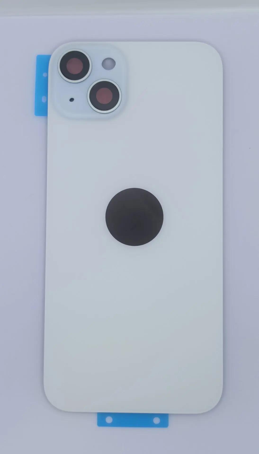 Задняя крышка для iPhone 15 Plus в сборе Голубой – OR (стекло, монолит, MagSafe, логотип)