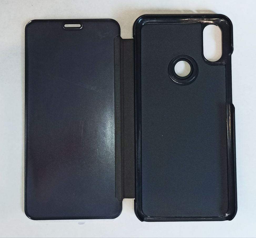 Чехол-книжка Xiaomi Mi A2/Mi6X MIRROR, пластик,темный
