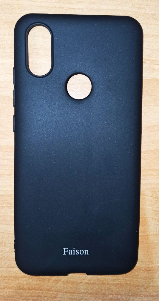 Чехол задняя накладка Xiaomi Redmi Mi A2/Mi6X, тонкий, прозрачный, черный,