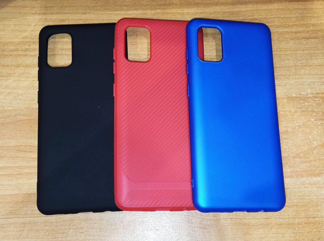 Чехол задняя накладка Samsung Galaxy A315F ( A31 )/ A415 (A41) красный/пурпурный