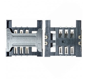 Коннектор SIM Alcatel OT-4033D/OT-4030D/OT-5020D/OT-4010D/OT-4015D/OT-4018D  №18