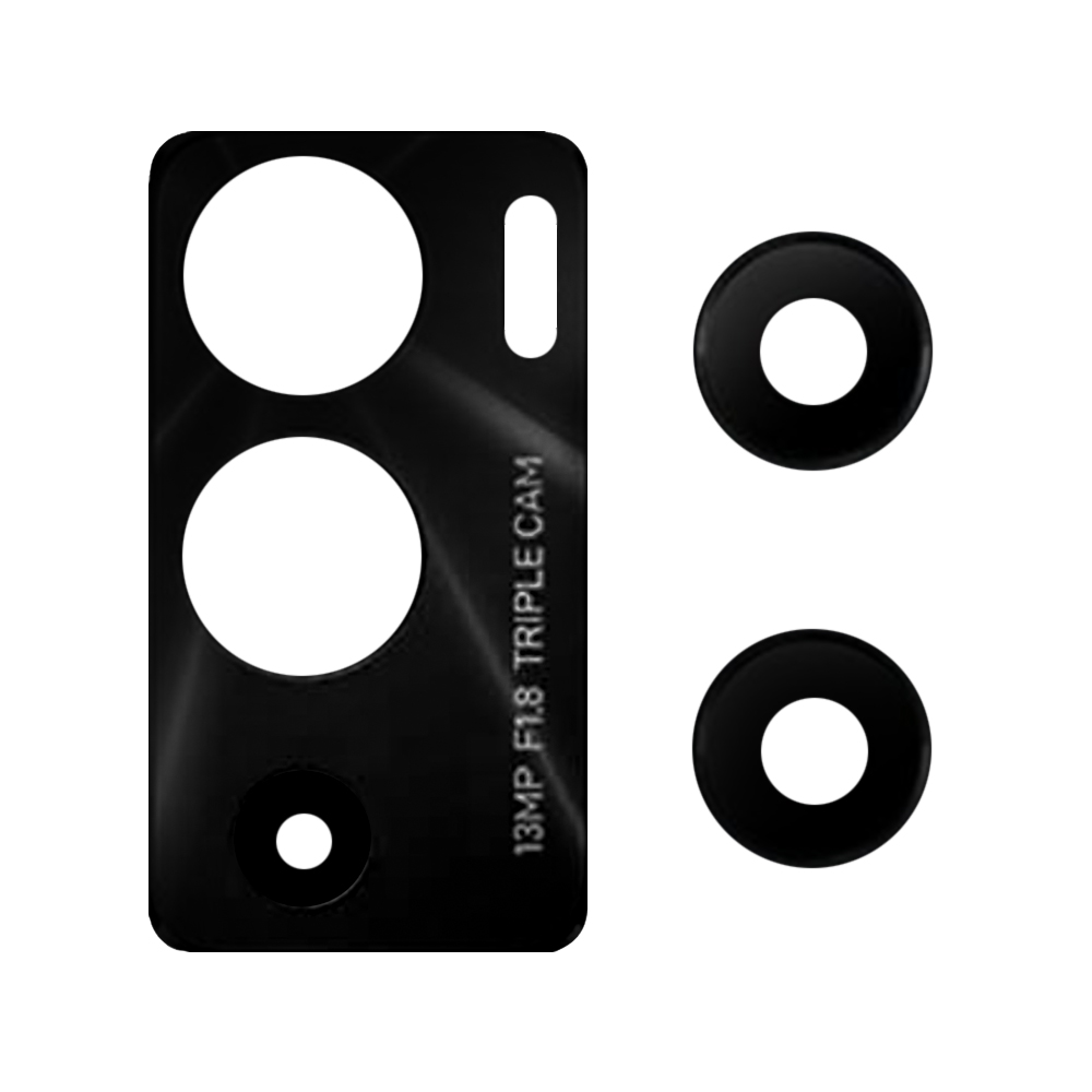 Стекло камеры для Infinix Hot 12i (комплект 2 шт.) Черный