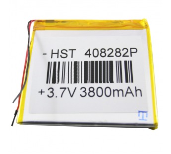 Аккумулятор универсальный 408282p 3,7v Li-Pol 3800 mAh (4*82*82 mm)