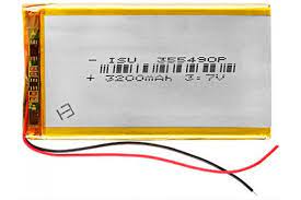 Аккумулятор универсальный 355490p 3,7v Li-Pol 3200 mAh (3.5*54*90 mm)