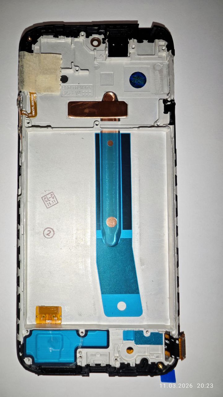 Дисплей для Xiaomi Redmi Note 12S (23030RAC7Y) модуль с рамкой Черный – (OLED)