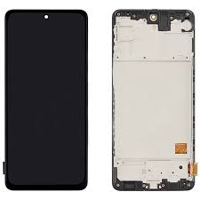 Дисплей для Samsung M317F (M31s) модуль в рамке в сборе с тачскрином Черный – (OLED) (Full Size)