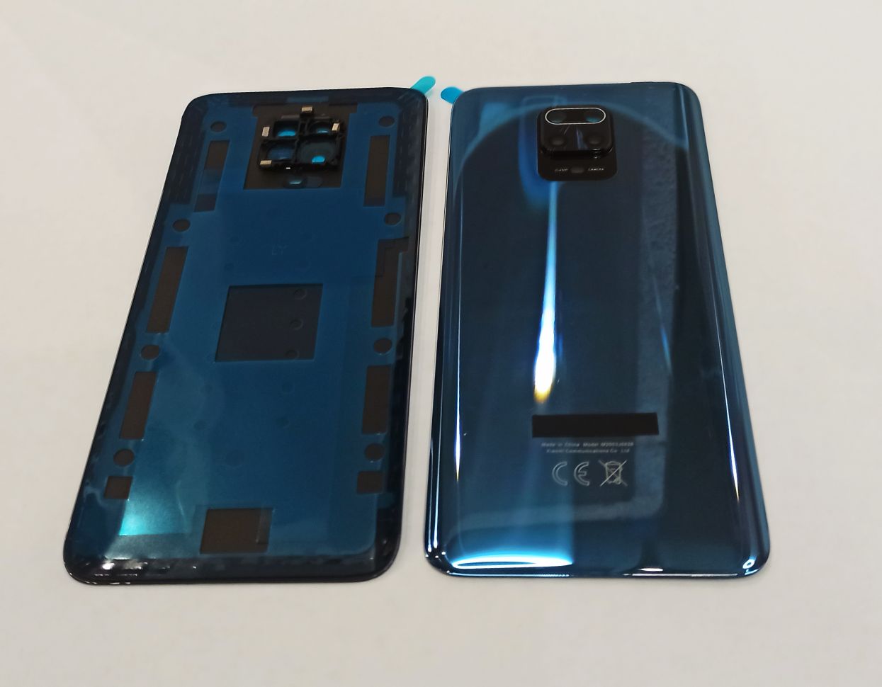 Задняя крышка для Xiaomi Redmi Note 9S / Redmi Note 9 Pro Серый – OR со стеклом камеры