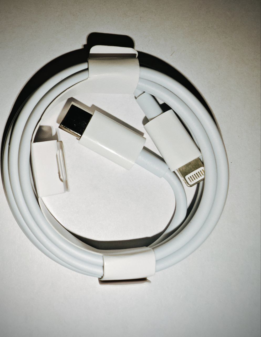 Кабель Type-C – Lightning 8 pin 1.0м, круглая смотка, белый (copy) тех.уп.