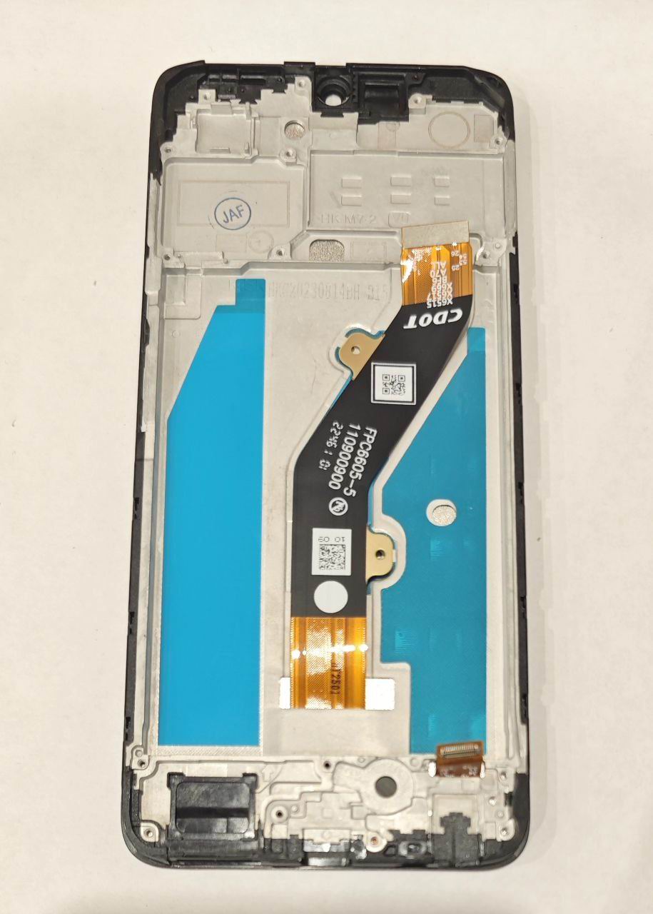 Дисплей для Tecno Spark 10C модуль в рамке в сборе с тачскрином Черный – OR