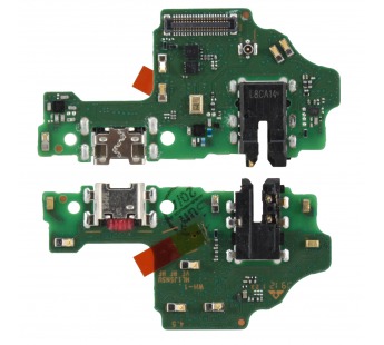 Шлейф для Huawei Honor 9X Lite плата на системный разъем/разъем гарнитуры/микрофон – Премиум