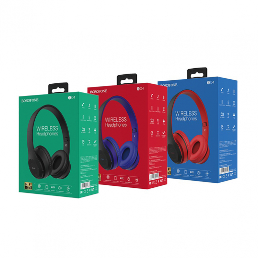 Наушники полноразмерные Borofone BO4, Charming rhyme, Bluetooth, цвет: чёрный