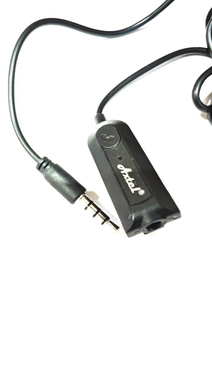 Кабель AUX 3,5mm(m) – Jack 3,5mm(f) с микрофоном и кнопкой ответа( удлинитель aux)