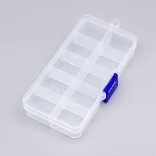 Органайзер для хранения мелочей с ячейками (прозрачный, 15 ячеек)